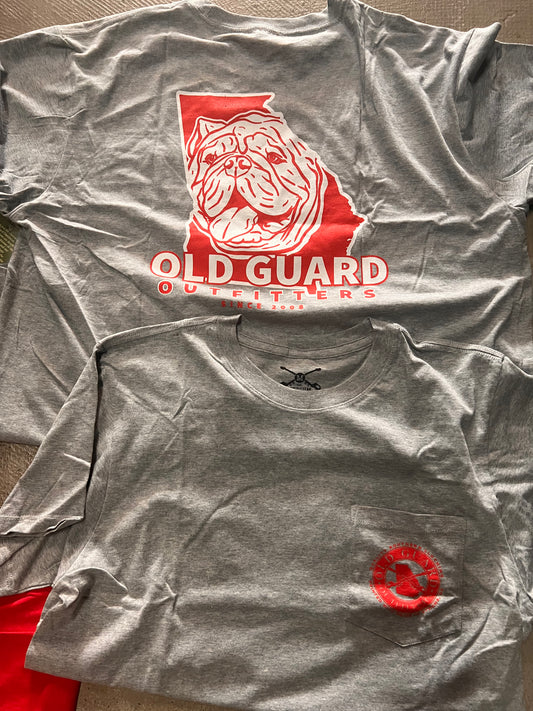 Old Guard Bulldog Map Tee