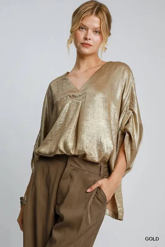 Umgee Gold Metallic Top