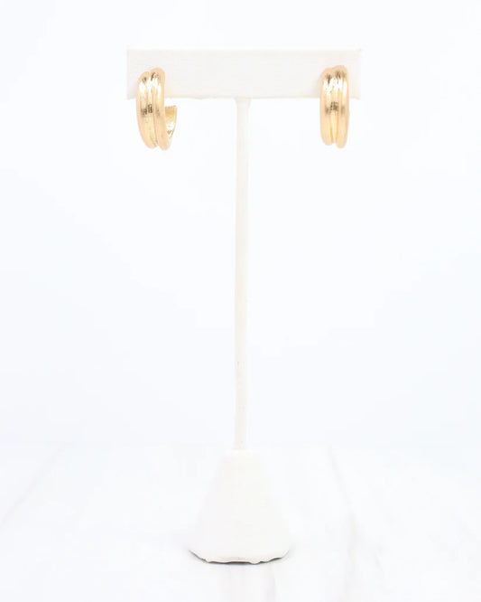 Gilcrest Hoop Earring Worn Gold