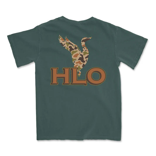 Hooked and Loaded Old School Duck Pocket Tee