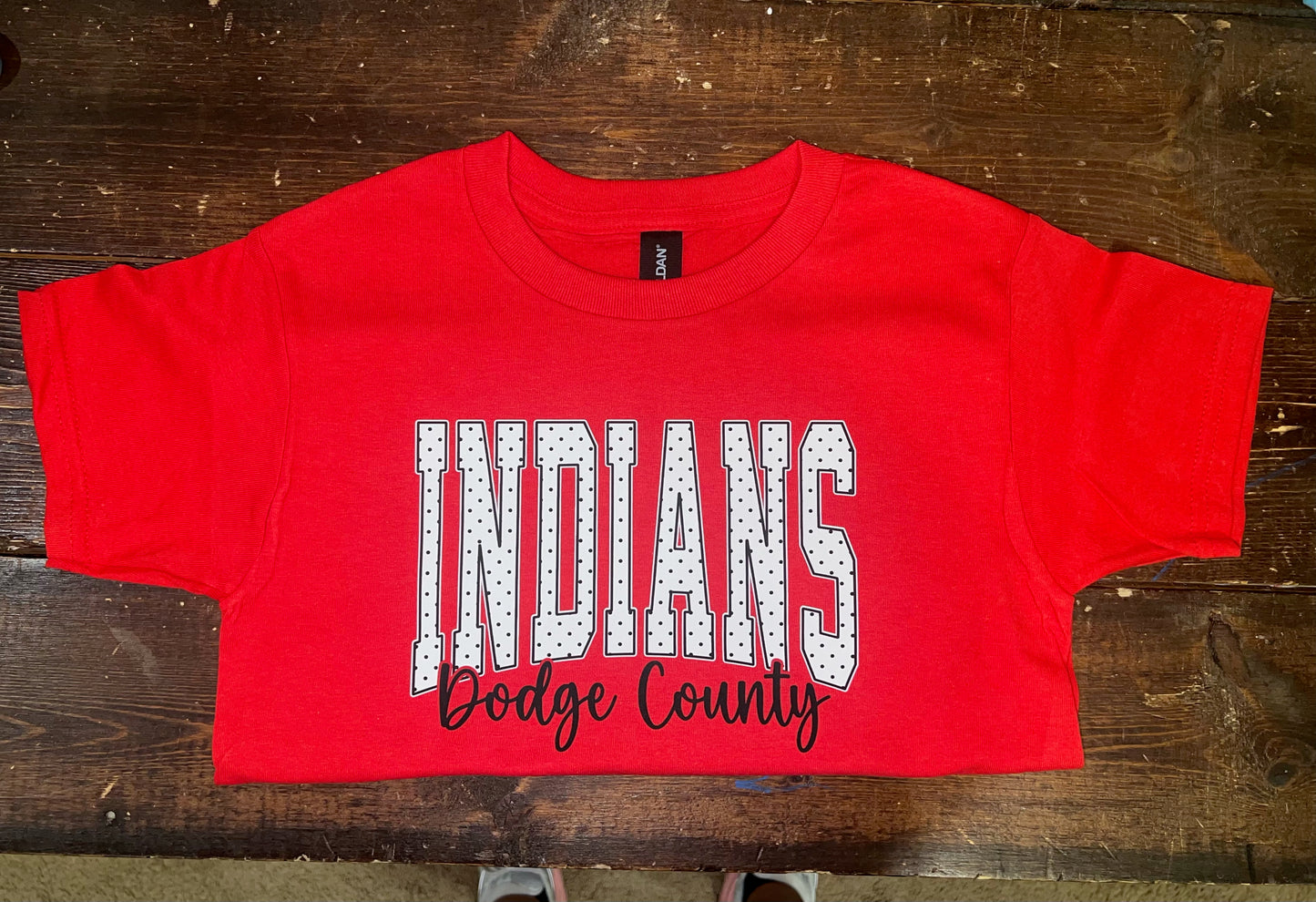 Simply You Youth Polka Dot "Indians" Tee
