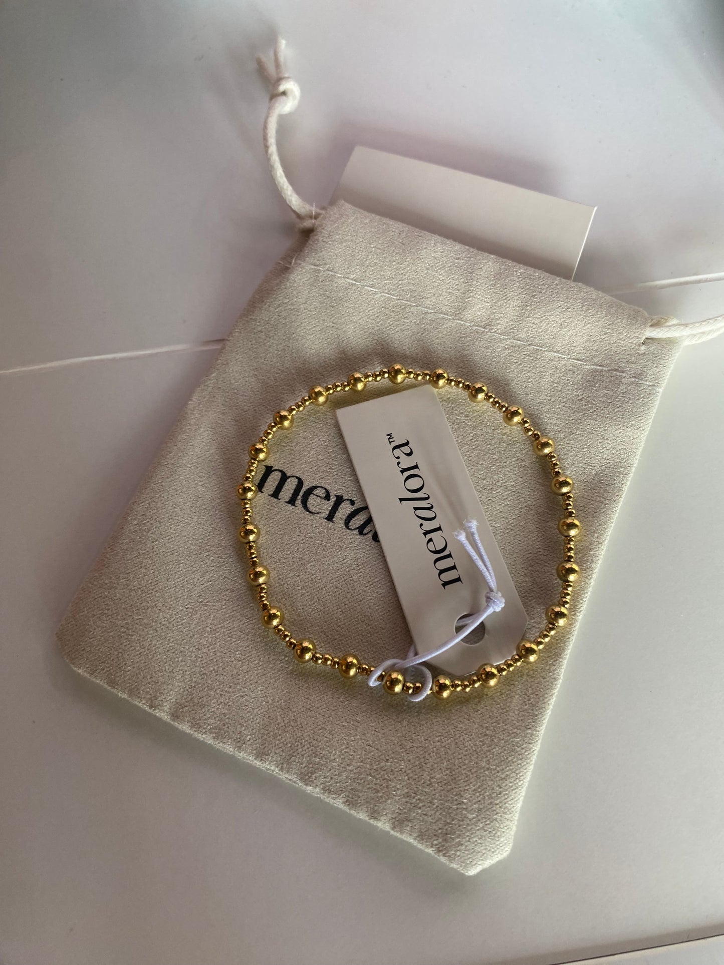 Meralora 4mm/2mm Bead Stack Bracelet