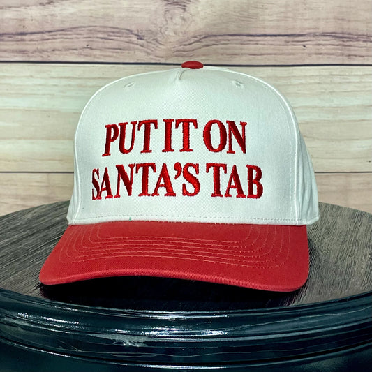 Red Put it on Santa's Tab Hat