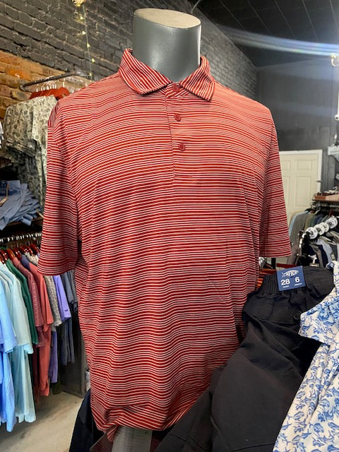 AFTCO Crimson Link Performance Polo