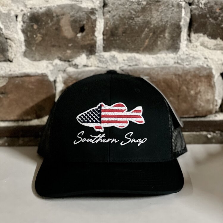 Southern Snap USA Bass Black Out Hat