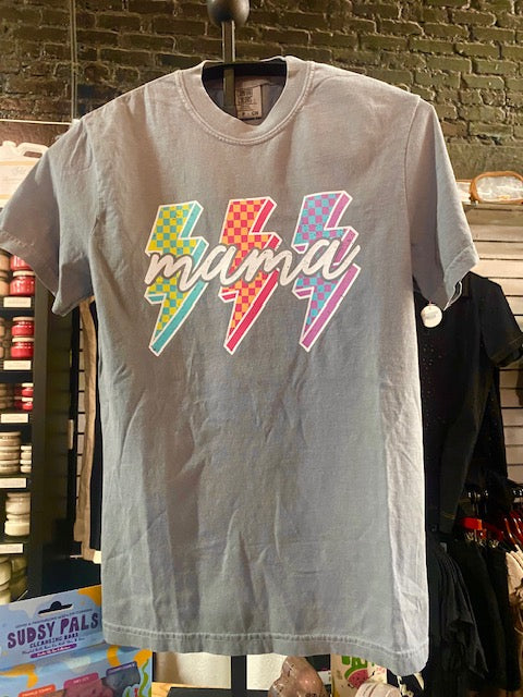 Simply You Lighting Bolt Mama Tee Shirt