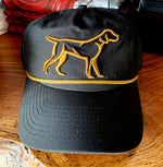 Fieldstone Black/Gold Golf Hat