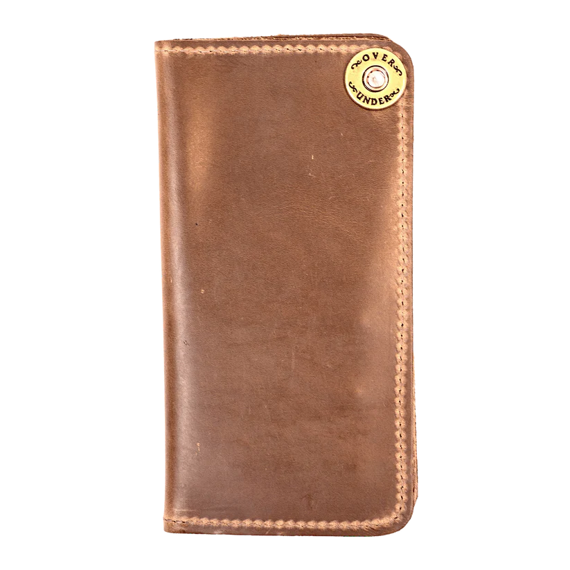 Over Under Horween Checkbook Wallet