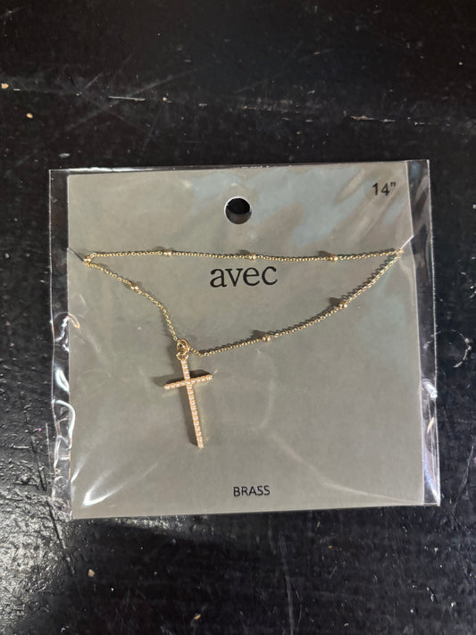 Kyla Pearl Cross Layered Necklace