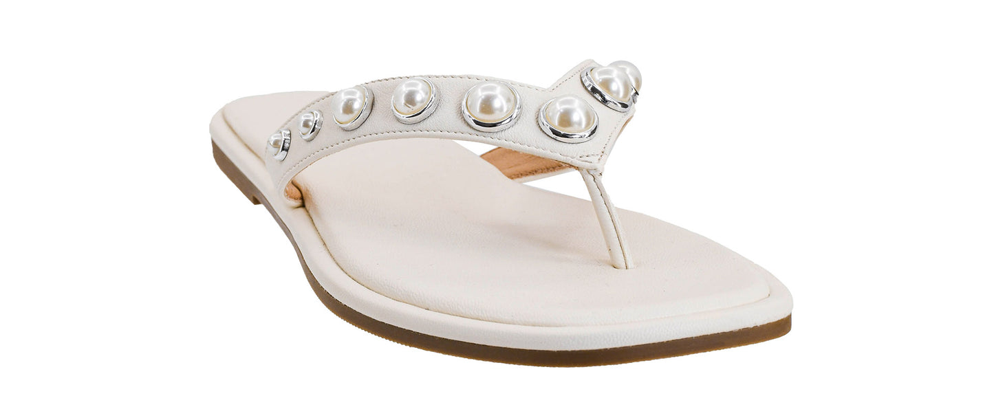 Corky's Jump In White Thong Sandals