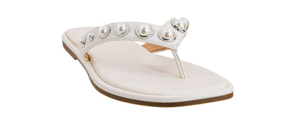 Corky's Jump In White Thong Sandals