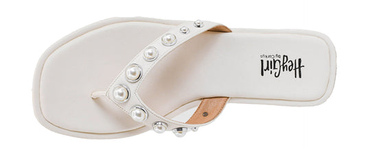 Corky's Jump In White Thong Sandals