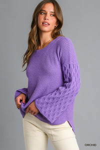 Orchid Knit Pullover Sweater