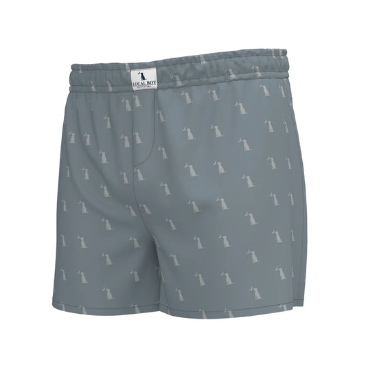 Local Boy Slate Dog and Moon Boxer Shorts