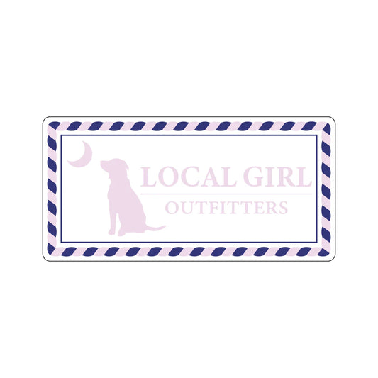 Local Girl Rope Plate Decal Sticker