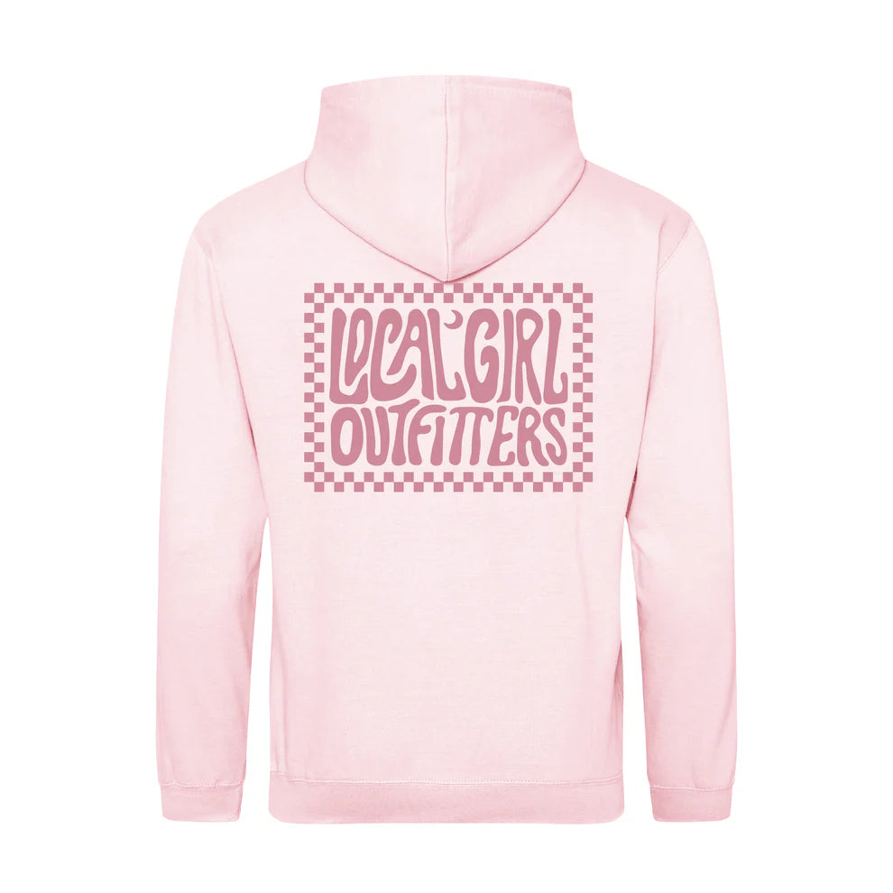 Local Girl Youth Checkered Charm Brushwood Hoodie