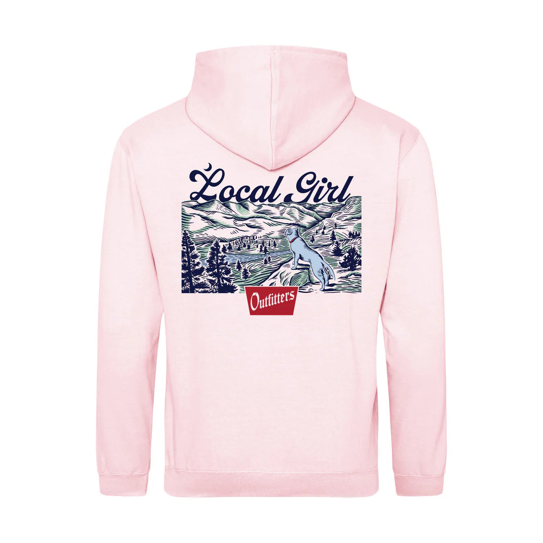 Local Girl Baby Pink LG Brushwood Hoodie - Lookout
