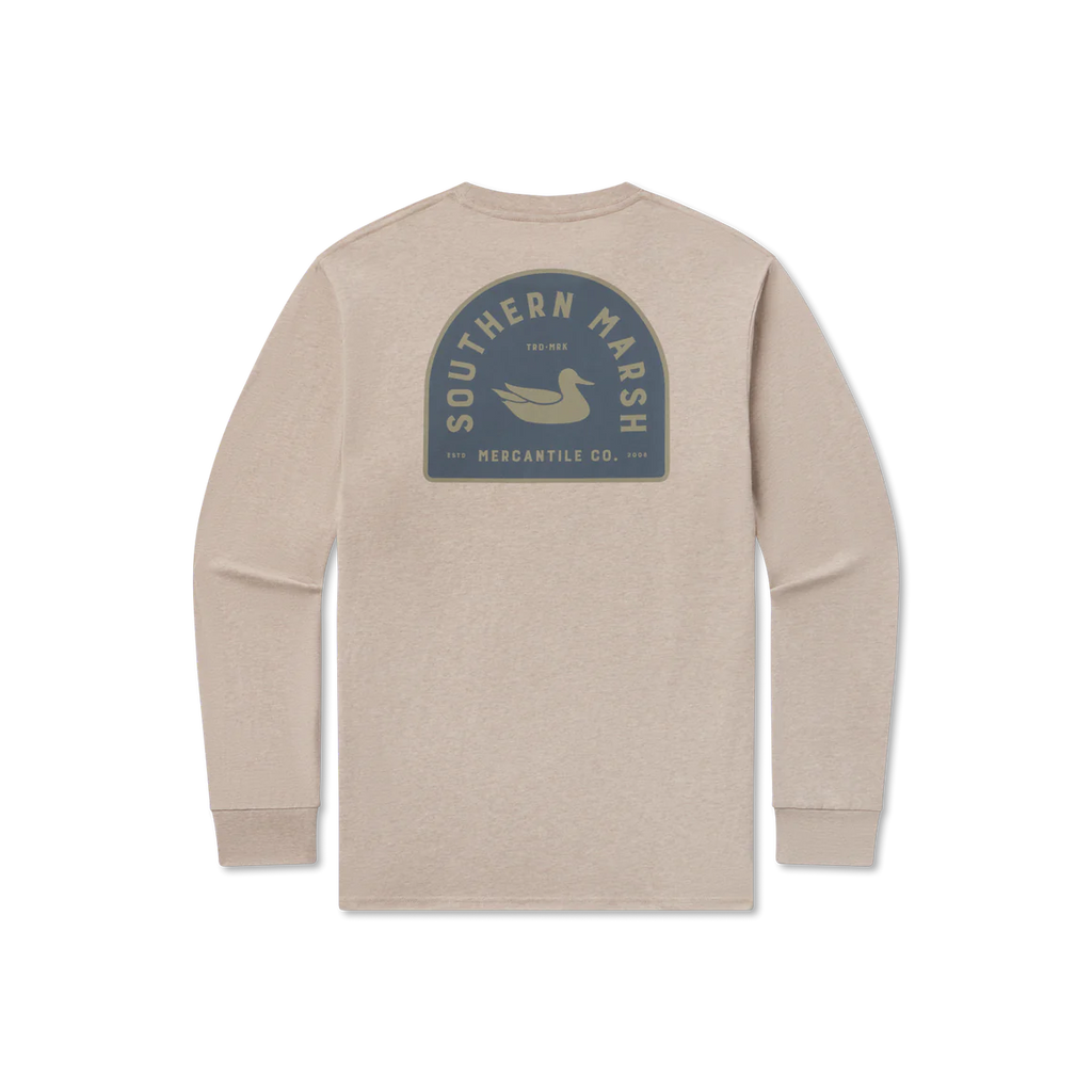 Southern Marsh Taupe Mercantile Dome LS Tee