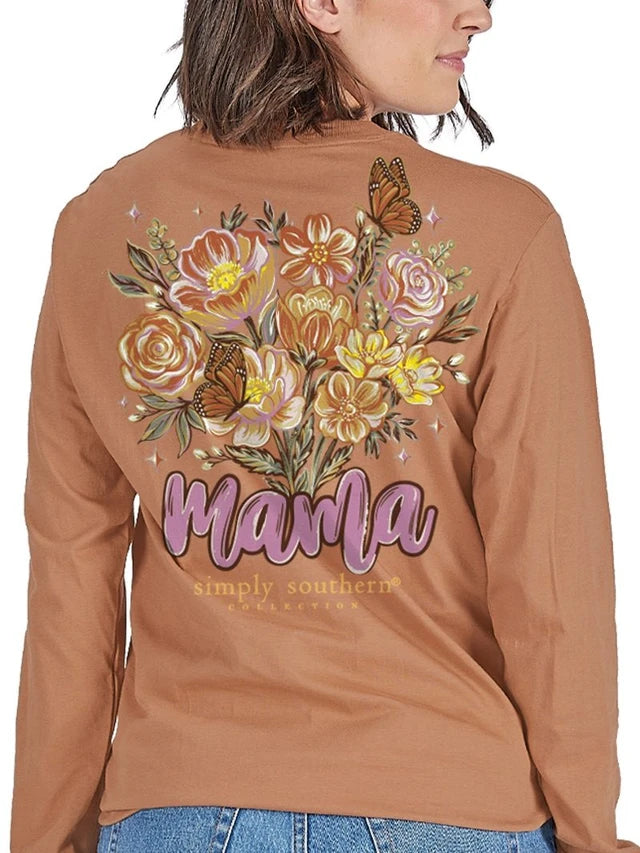 Simply Southern Long sleeve Flower Mama