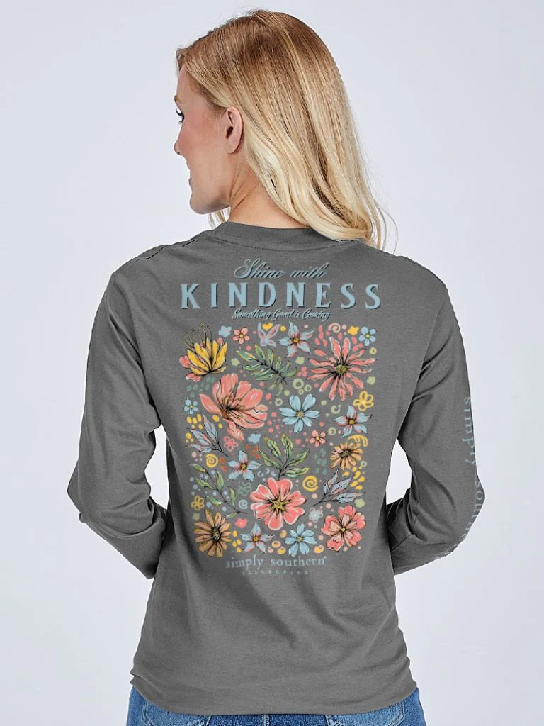 Simply Southern Shine With Kindness Long Sleeve T-Shirt