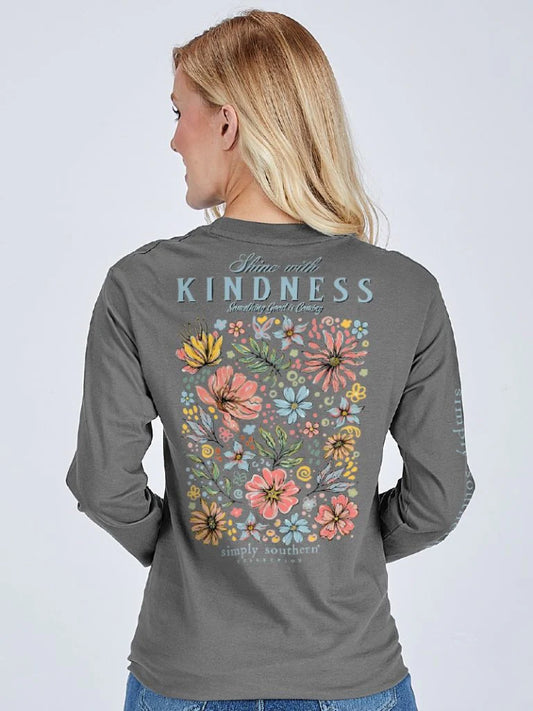 Simply Southern Shine With Kindness Long Sleeve T-Shirt