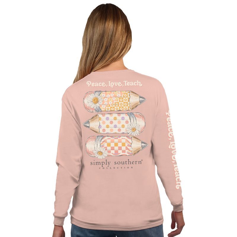 Simply Southern Teach Pencil Long Sleeve Tee