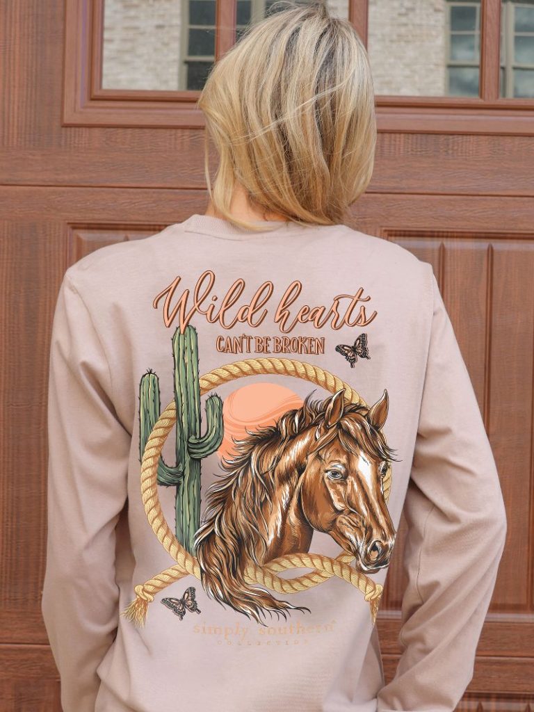 Simply Southern Wild Hearts Long Sleeve Tee