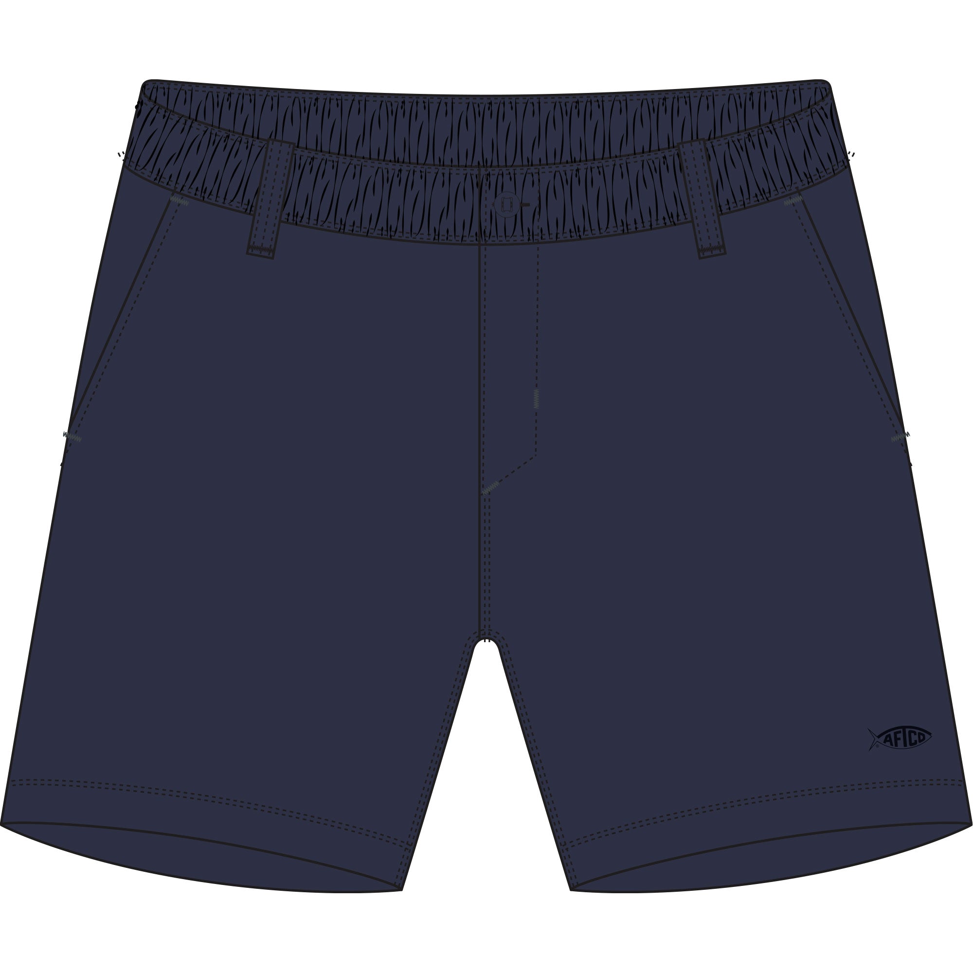 AFTCO Navy Landlocked Shorts