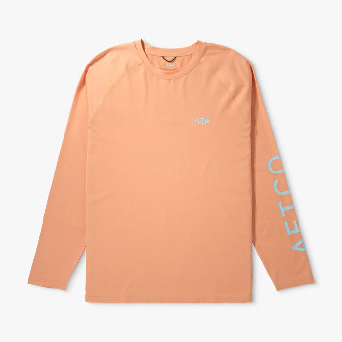 AFTCO Men's Coral Sands Heather LS Sun Protection Shirt