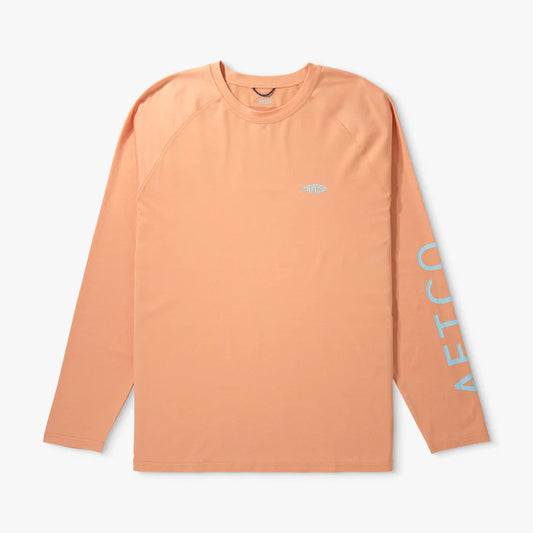 AFTCO Men's Coral Sands Heather LS Sun Protection Shirt