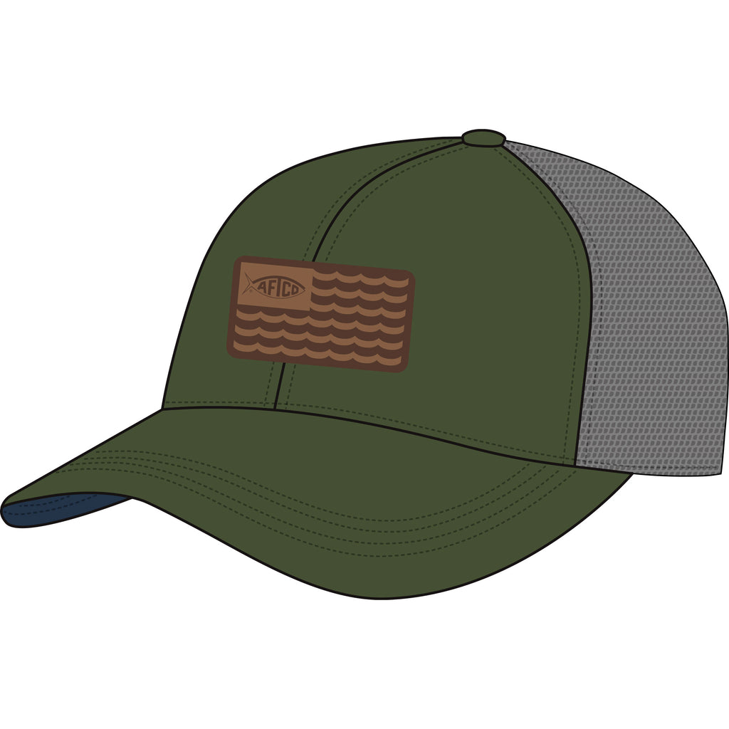 AFTCO Olive Green Trucker Hat
