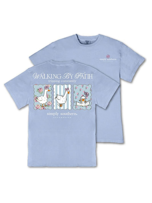 Simply Southern Youth "Walking By Faith Tripping Constantly" Tee