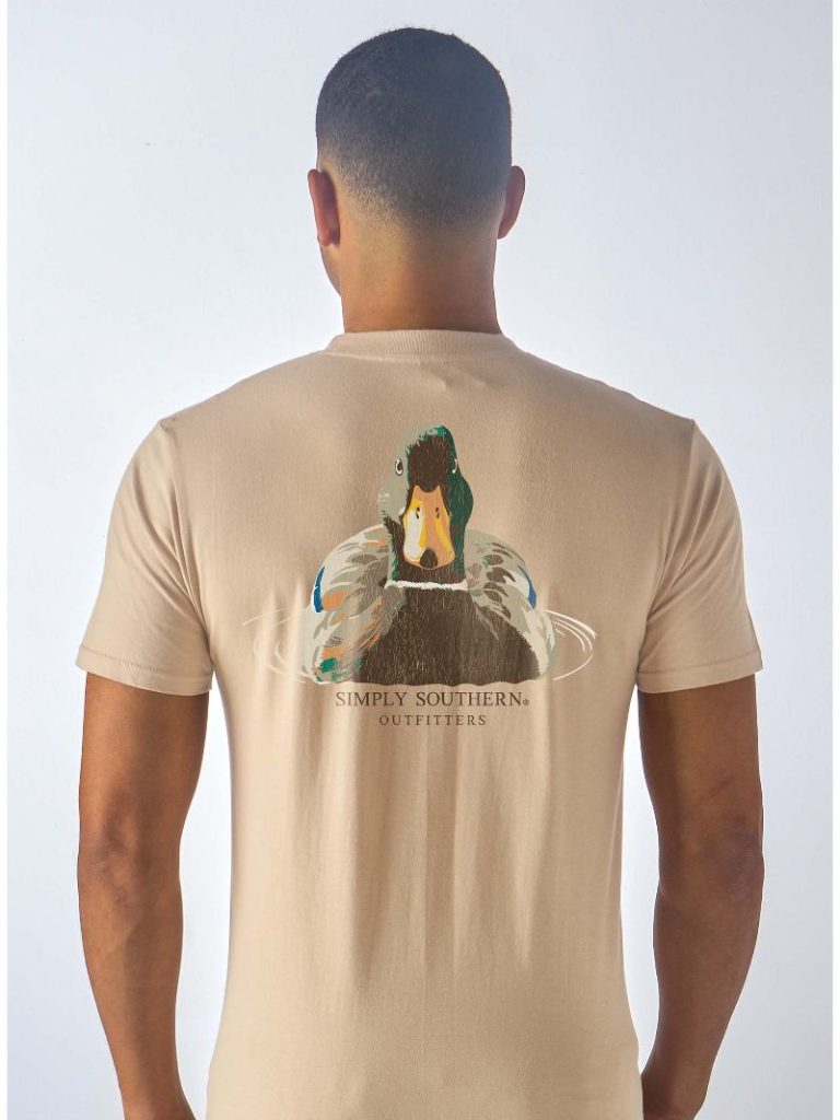 Simply Southern Men's Khaki Mallard T-Shirt