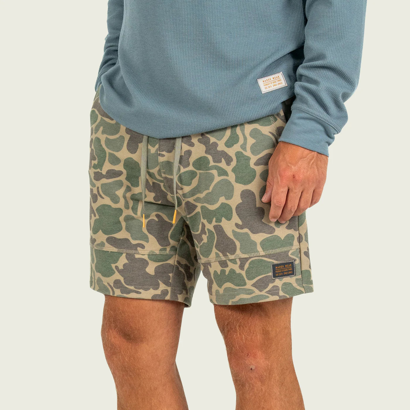 Marsh Wear Men's Green Mallard Camo Fireside Sweatshorts
