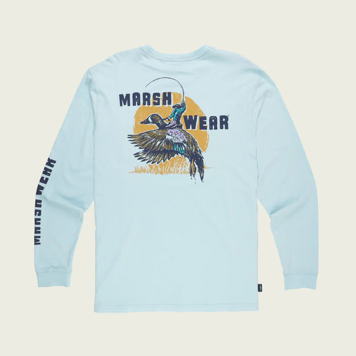 Marsh Wear Chambray Mallard Rodeo LS Tee