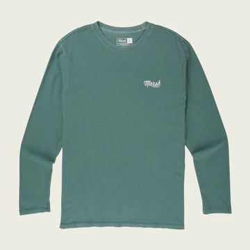 Marsh Wear Script Duck Green LS Tee