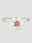 Pura Vida Bitty Pearl Flower Ring