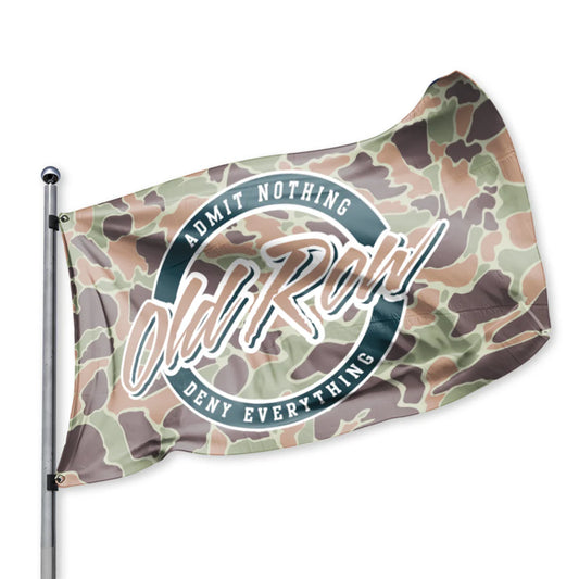 Old Row Camo Circle Flag - Multi