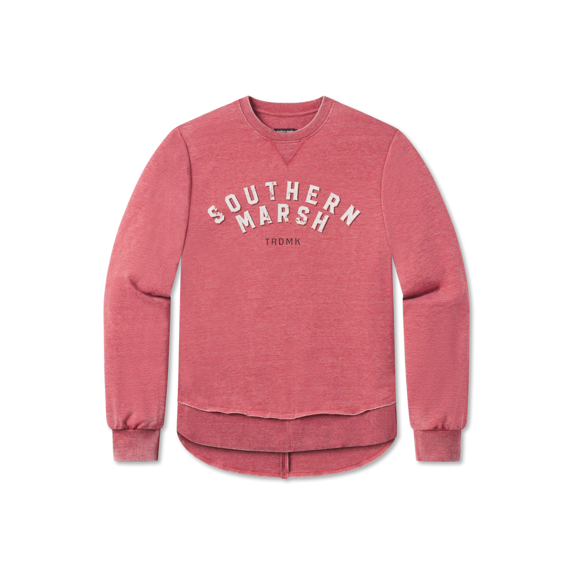 Southern Marsh Maroon Seawash Rally Round Bottom Sweatshirt