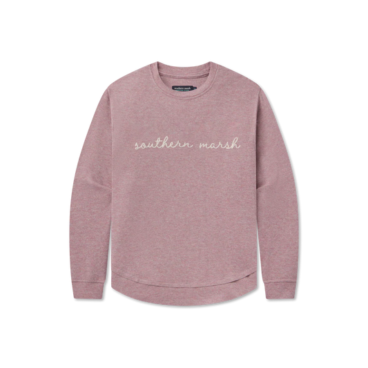 Southern Marsh Camellia Terra Textured Vintage Sweater