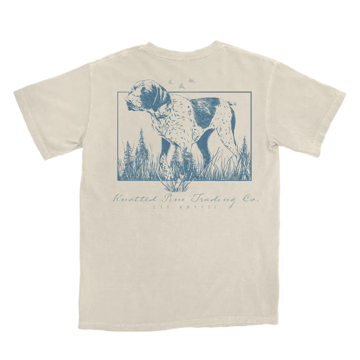 Knotted Pine Ivory Pointer Tee