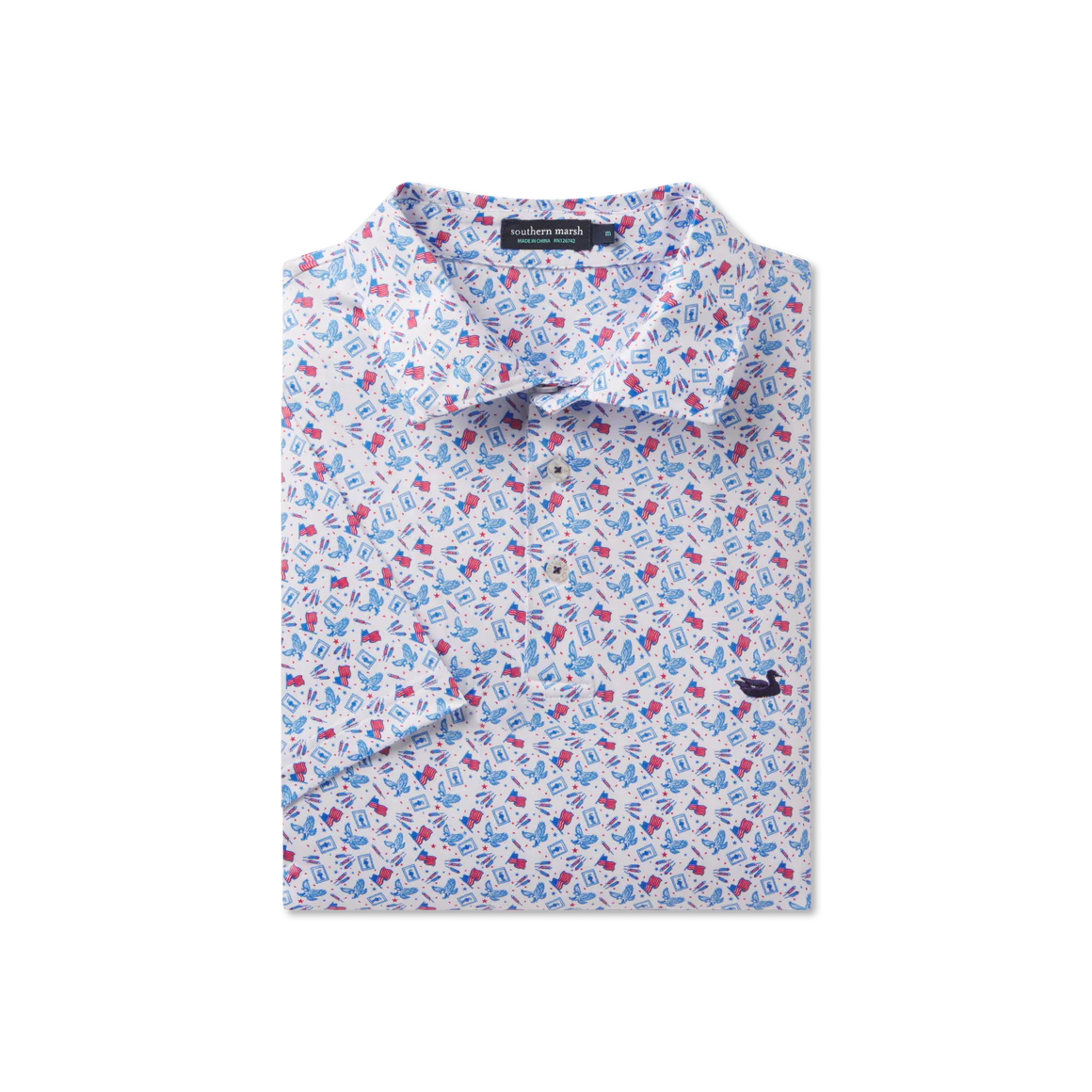 Flyline Performance Polo - Liberty White