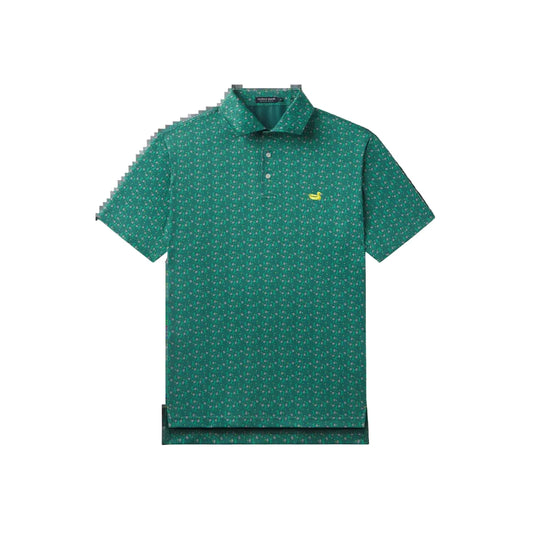 Flyline Performance Polo - Champions Green Print