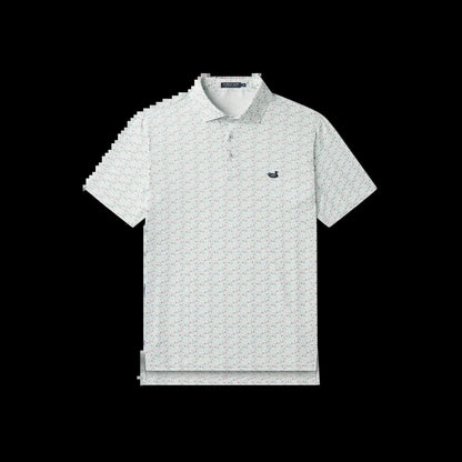 Flyline Performance Polo - Champions Green Print