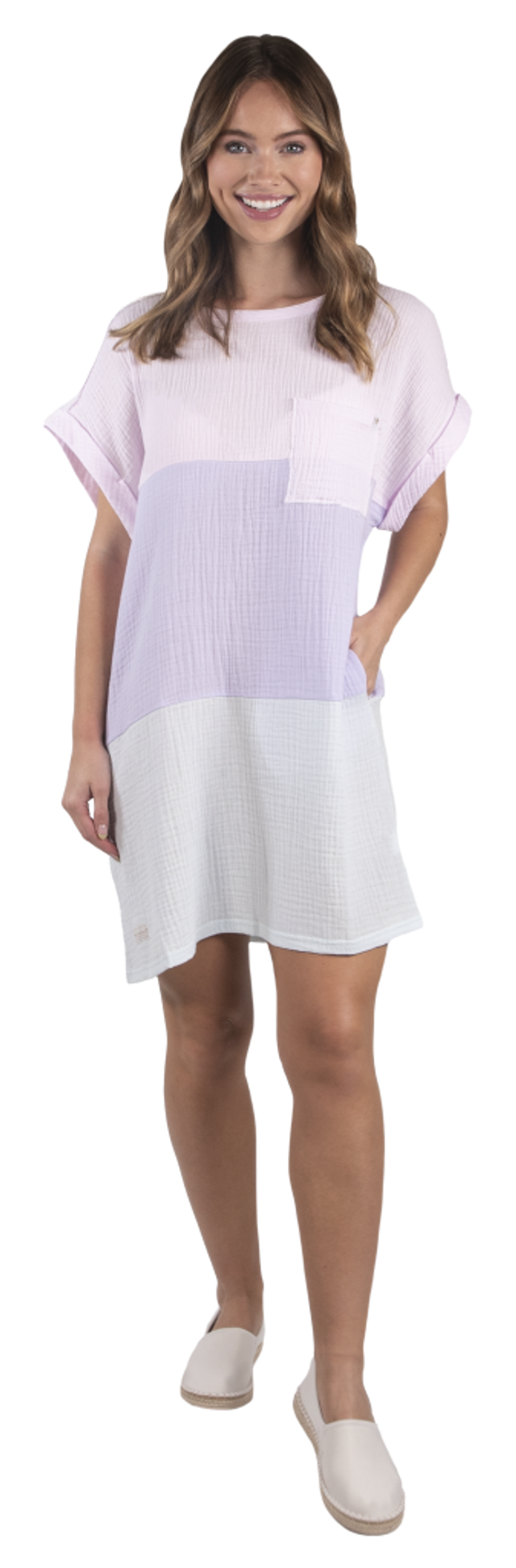 Simply Southern Color Block Tee Shirt Dress