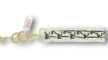 Simply Southern Lace Key fob BLKBOW