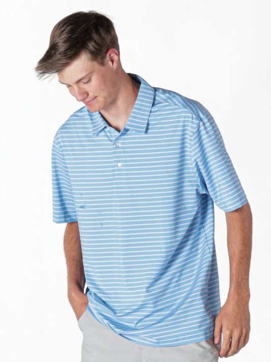 Simply Southern Men's Micro Stripe UPF Polo