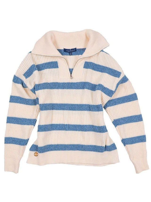 Simply Southern Sweater Quarterzip, ocean