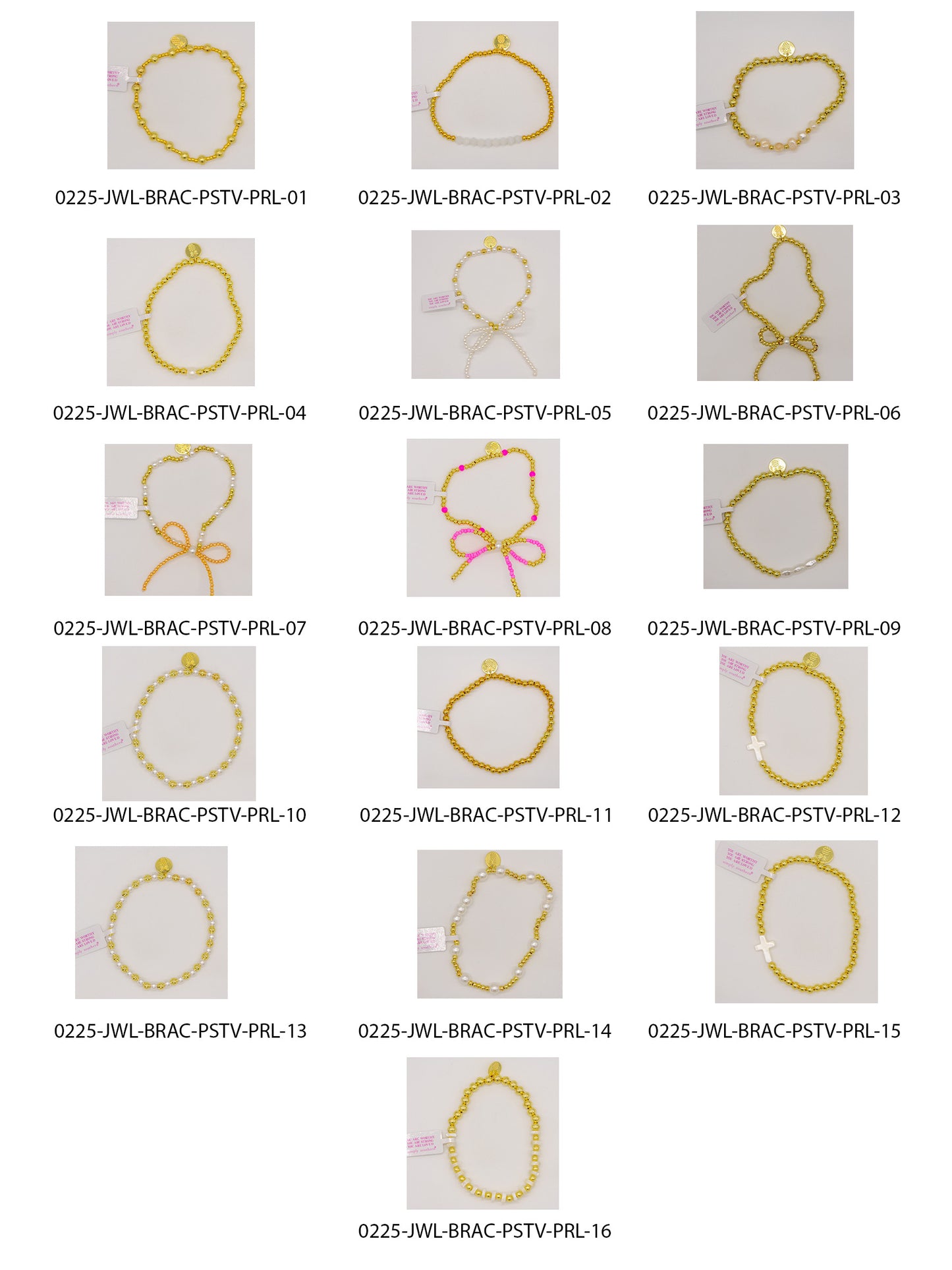 Simpy Southern Big Beaded Gold Bracelet