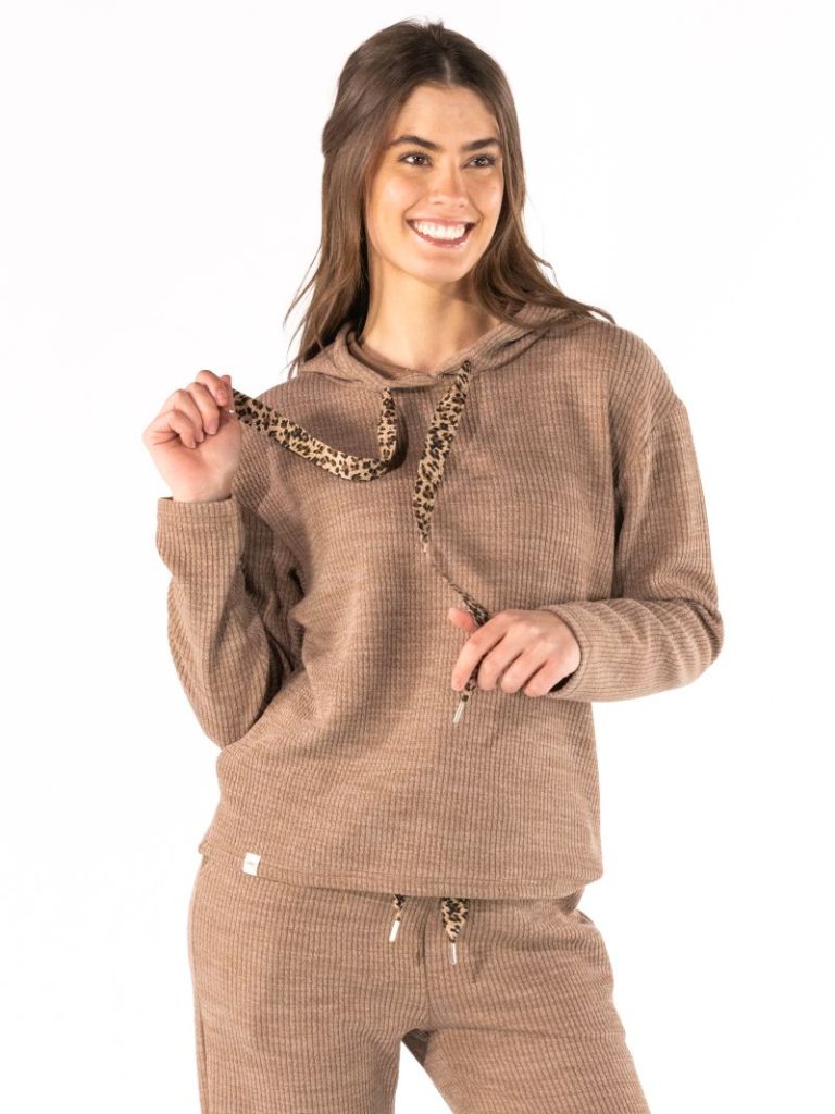 Simply Southern Corded Leopard Hoodie